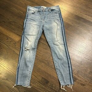 Pistola Skinny Jeans Raw Hem Distressed 31 EUC